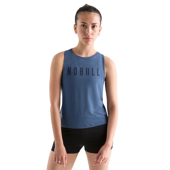 NOBULL Tops - NOBULL Womens Muscle Tank Blue Lightweight Tencel Size Medium Moisture Wicking
